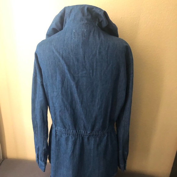 Forever 21 Oversized Hooded Denim Jacket - Picture 5 of 7